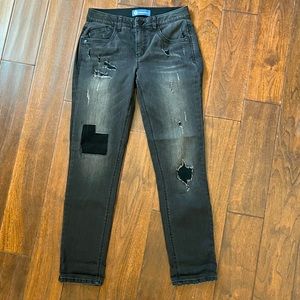 Democracy Ab Tech Distressed Girlfriend Jeans s27 NWT